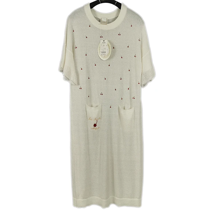 Высококачественные Женские Вязаные Классические платья с оборками на рукавах для девушек, женское Вязаное летнее платье