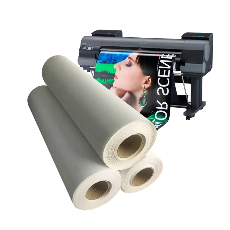 
Large Format Matte 360gsm Digital Roll Cotton Eco Solvent Printing Canvas 
