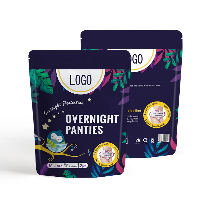 Женские менструальные трусики для сна, мягкие непротекаемые гигиенические трусики с индивидуальным логотипом