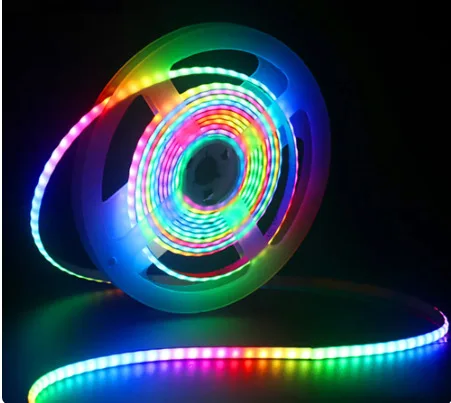WS2812 Multicolorred racing light with 5mm low-voltage 5V colorful COB light strip car decoration atmosphere RGB LED light strip