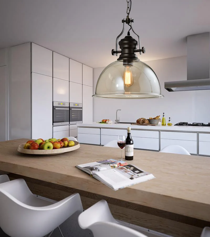 Nordic Modern Shipping Ceiling Led Glass Handmade Jute Light Dining Kitchen Island Pendant Light