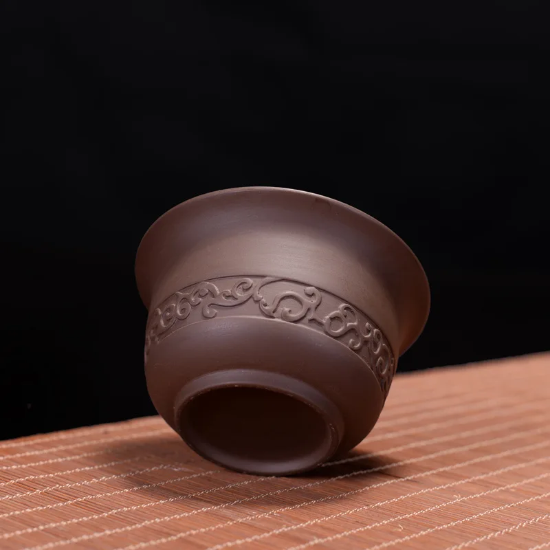 Набор чайных чашек из фиолетовой глины Gaiwan китайский керамический набор для чая чашка с крышкой блюдце китайская чаши посуда напитков