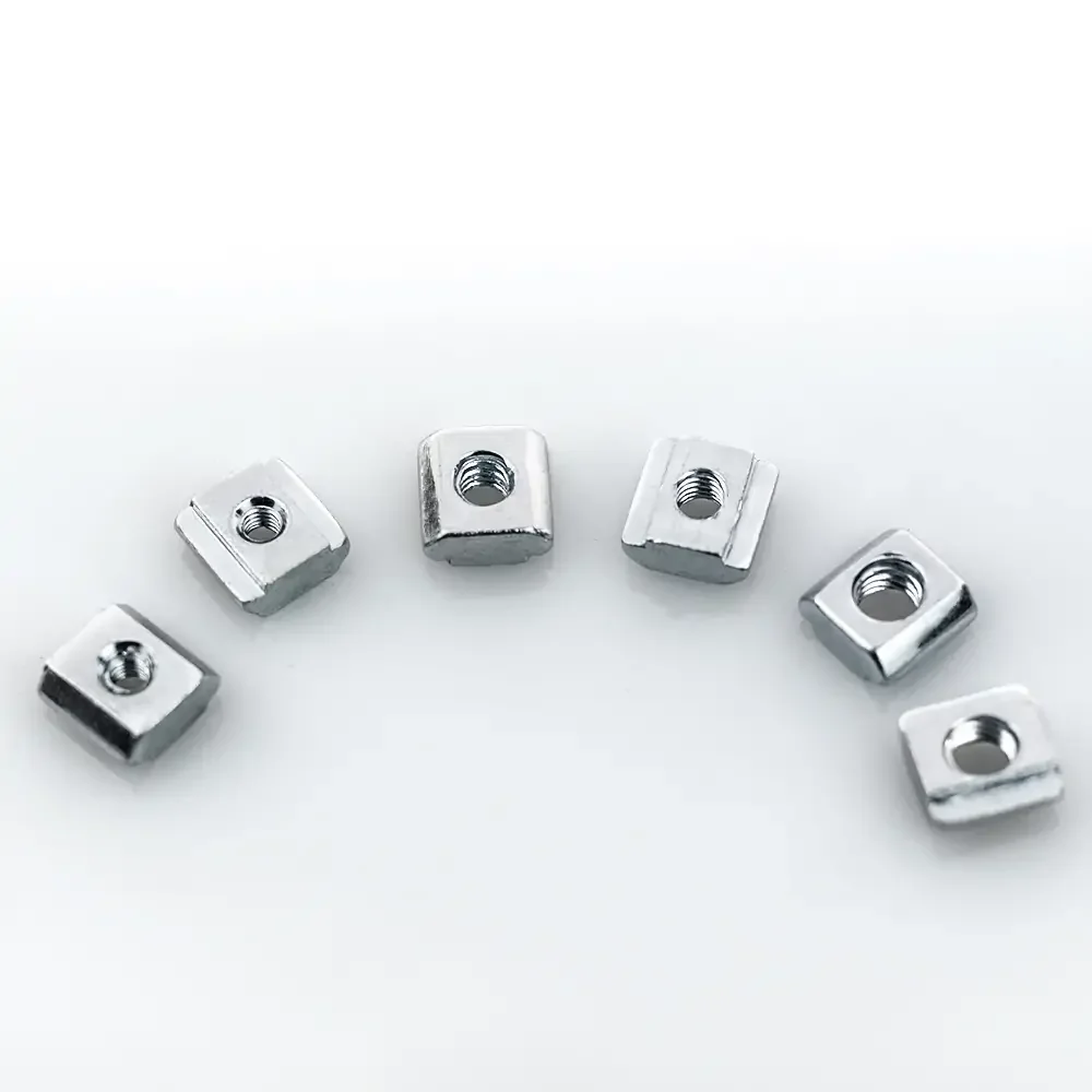 Wholesale Stainless Steel 40 series-M8 Sliding T-Nut industrial T Block Square Nuts for 4040/4080 aluminum profile V Slot T-Slot