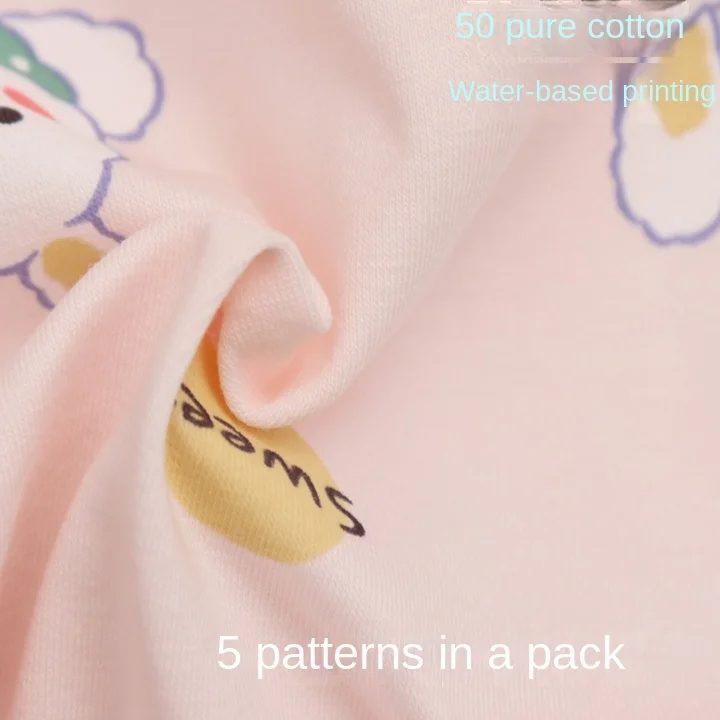 Wholesale Cotton Girl Boxer Medium Children Female Baby Women Solid Print Organic Kid Small Cotton  Child Underwear