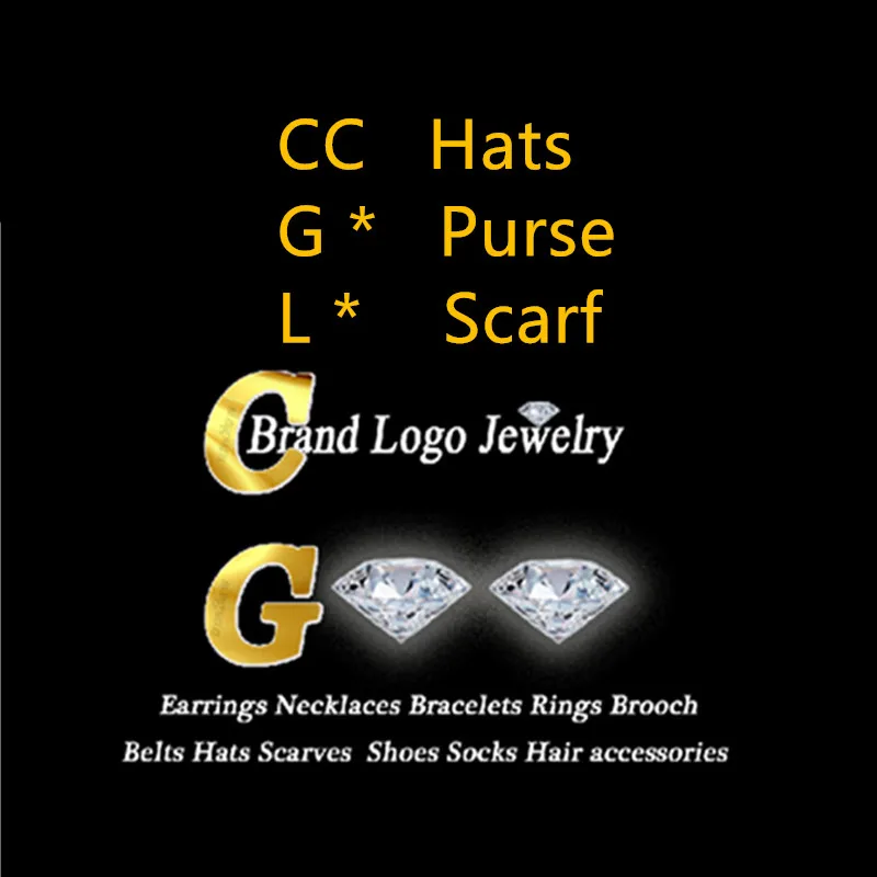Luxury Famous Brand Designer Jewelry Double G C CC Stud Earrings Hats Scarf Purse