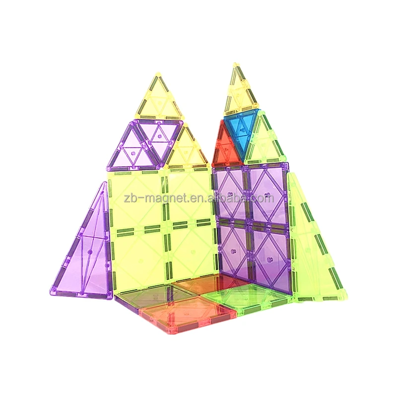 Factory Direct Sales Large Plastic Game Colorful Magnetic Blocks Set Educational Building Blocks Toys