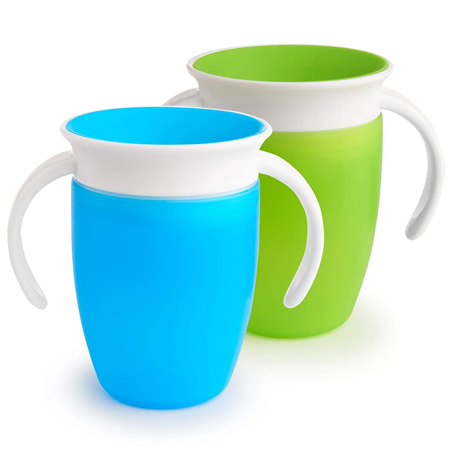 
360 Degrees Can Be Rotated Baby Learning Drinking Cup with Double Handle Flip Lid Leakproof Infants Water Cups Bottle BPA Free 