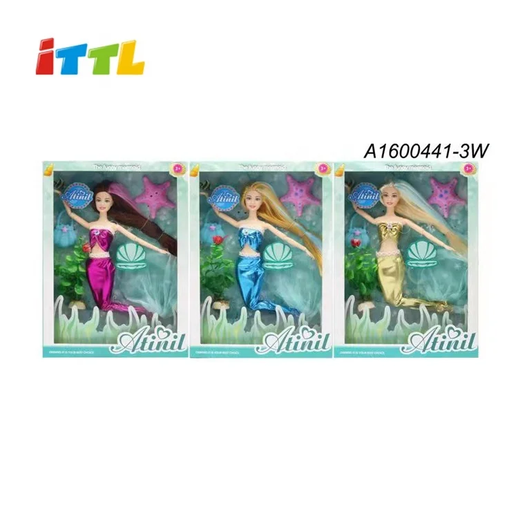 Pretend play kids beauty lovely beautiful girls toy doll for wholesale