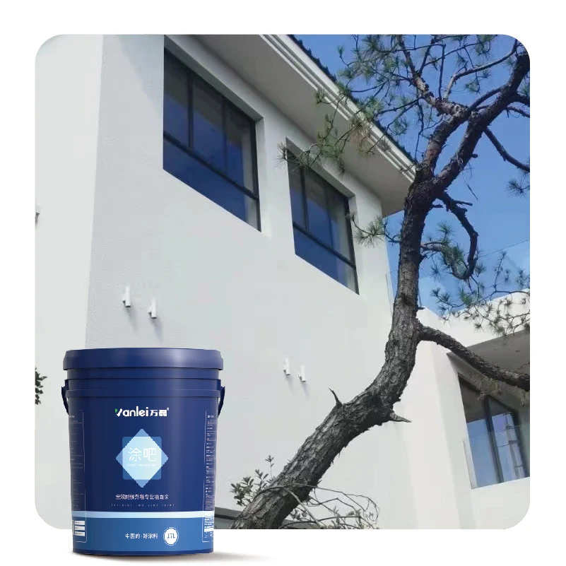 Wanlei Anti-bacterial Optional Glossy Optional Colour House Exterior Paint Latex