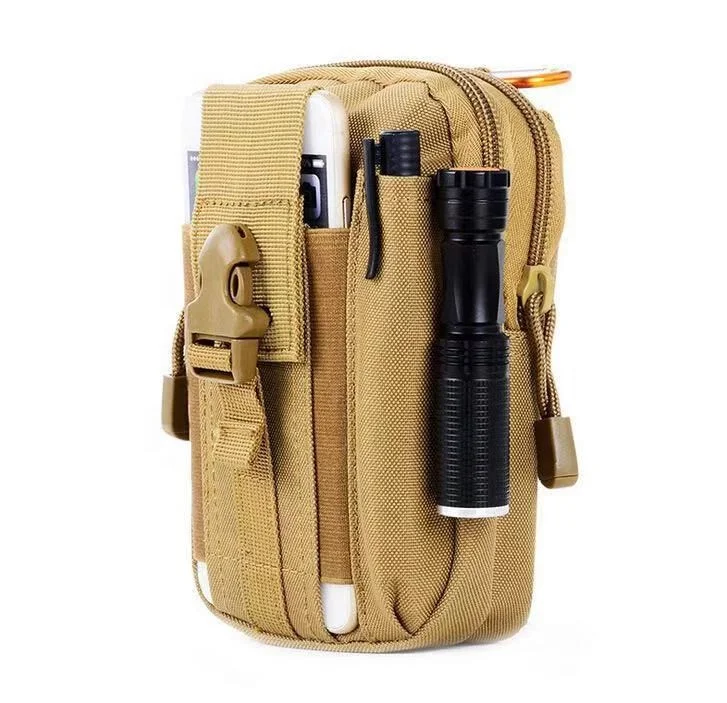 JSH Outdoor MOLLE Tactical Waist Bag Sports Leisure Running Equipment Mobile Phone Hanging Bag Multi-functional Mobile Phone Bag