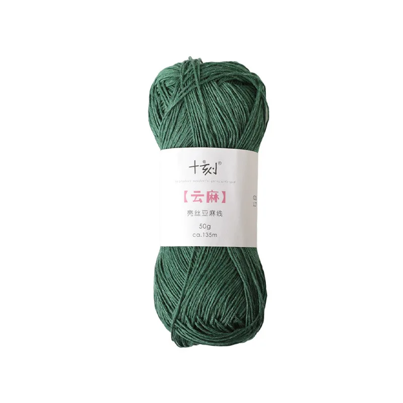 Source manufacturer  linen fiber blended  knitting DIY material  thread