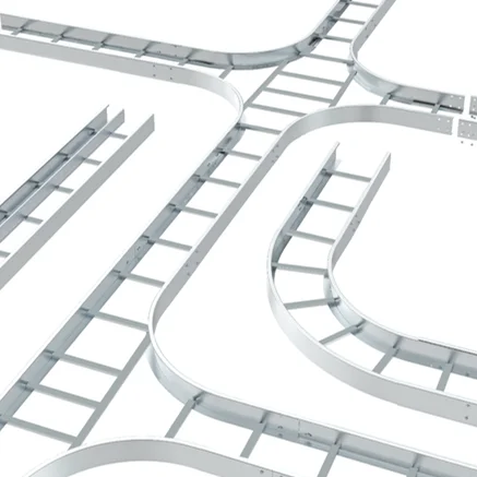 Гибкие кабельные лотки с горячим погружением оцинкованные после изготовления лестничного типа аксессуары для системы сертификатом UL CS