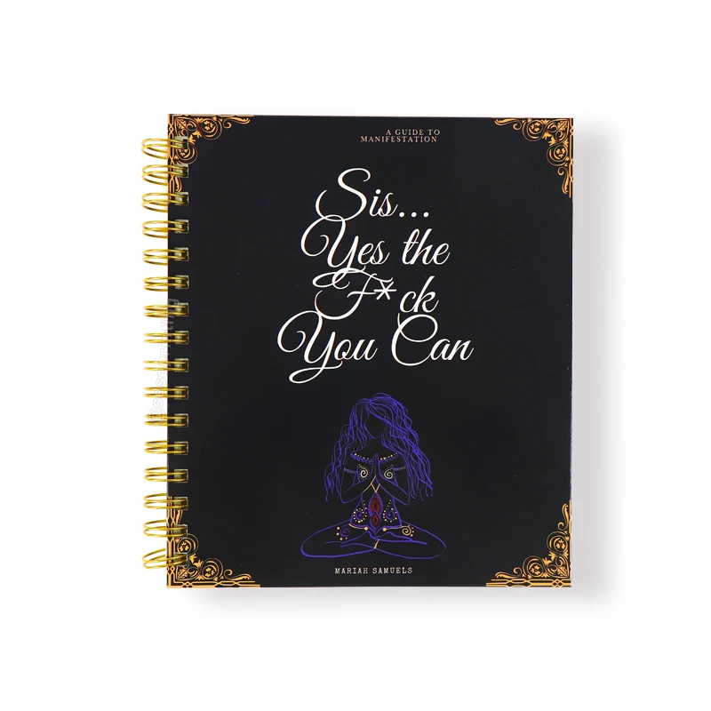 Custom Printing Hardcover Spiral Notebook Weekly Grateful Planner Personalized Manifestation Journal