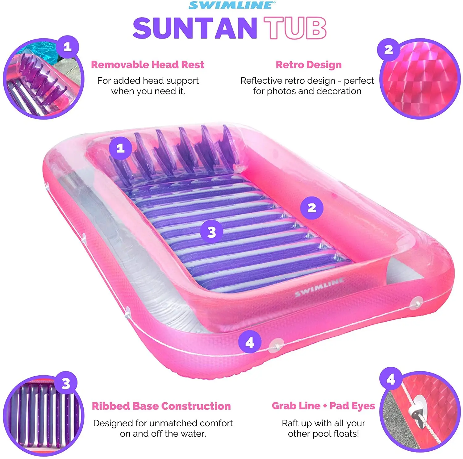 Summer Outdoor Inflatable Pool Float Beach Floats Foldable Floating Pool Lounger Customizable Water Mattress