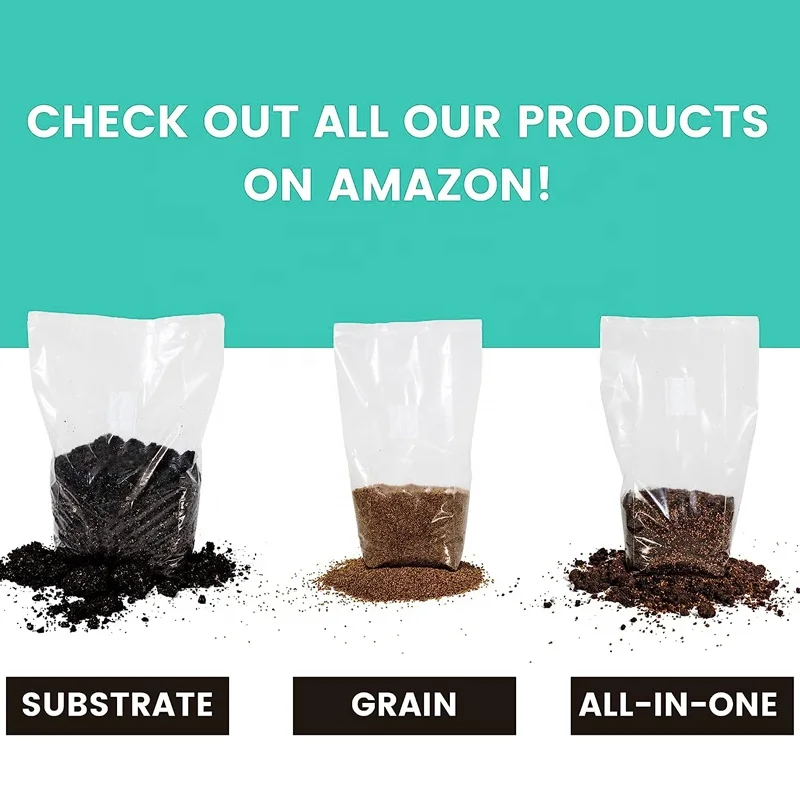 Mushroom Bags Grow Liquid Culture Mushroom-growing-bags for Grower Ready to Inoculate 320mm X650mm Plastic Breathable