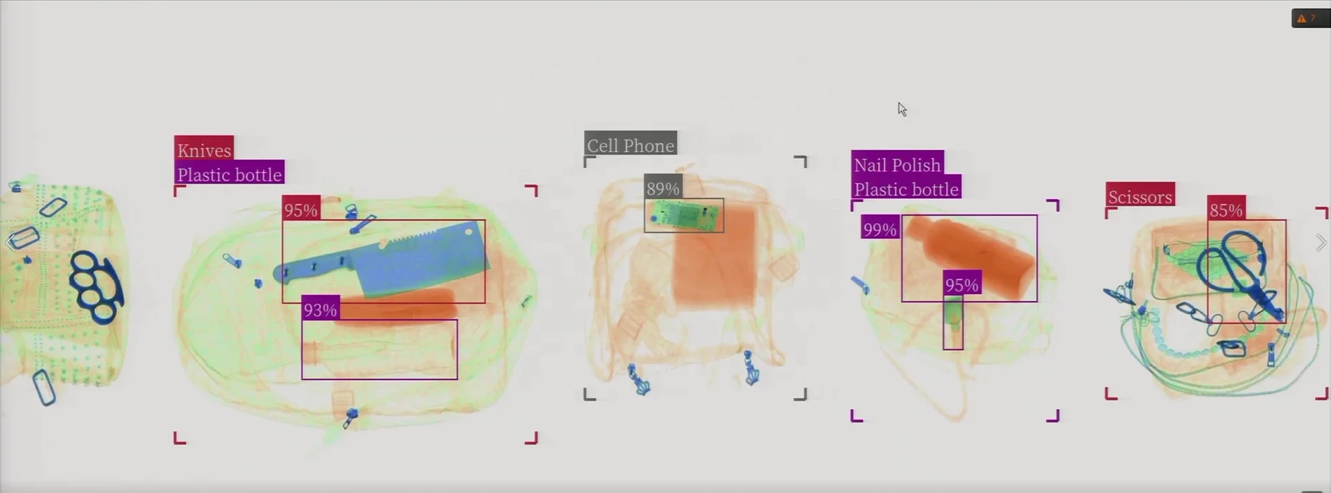 AI Baggage Scanner X-ray  Smart Recognition Safety Inspection Equipment ZA5030A