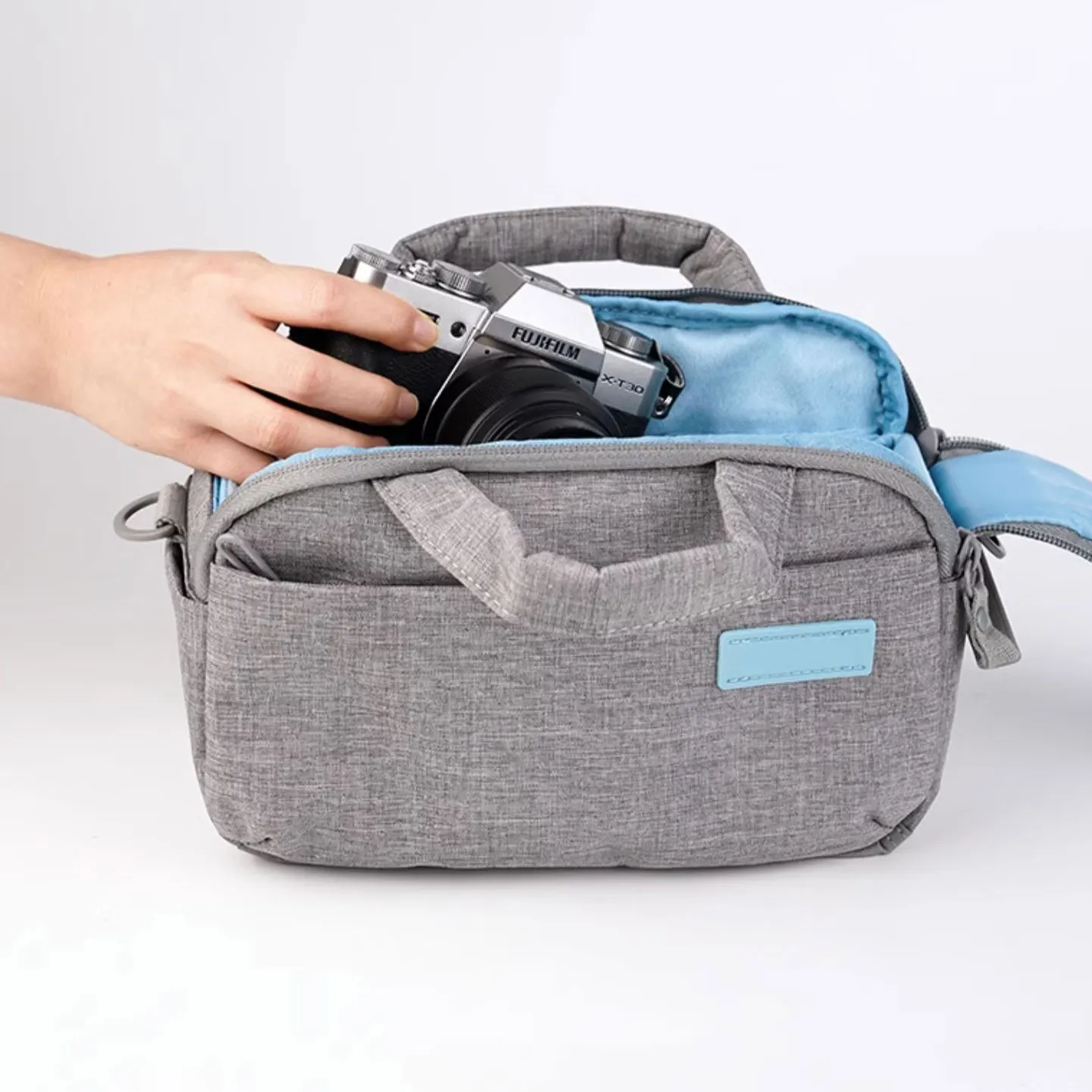 Large Capacity Travel Digital Camera Flat Surface Portable Waterproof Shoulder Storage Camera Bag For Canon EOS