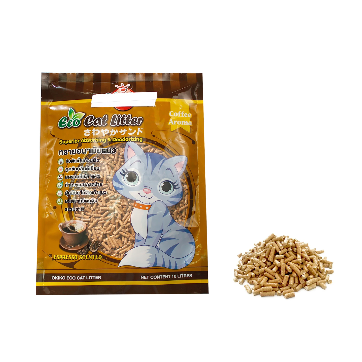 Wholesale 25L Mixed Soya Cat Sand Clumping Bentonite Cat Litter