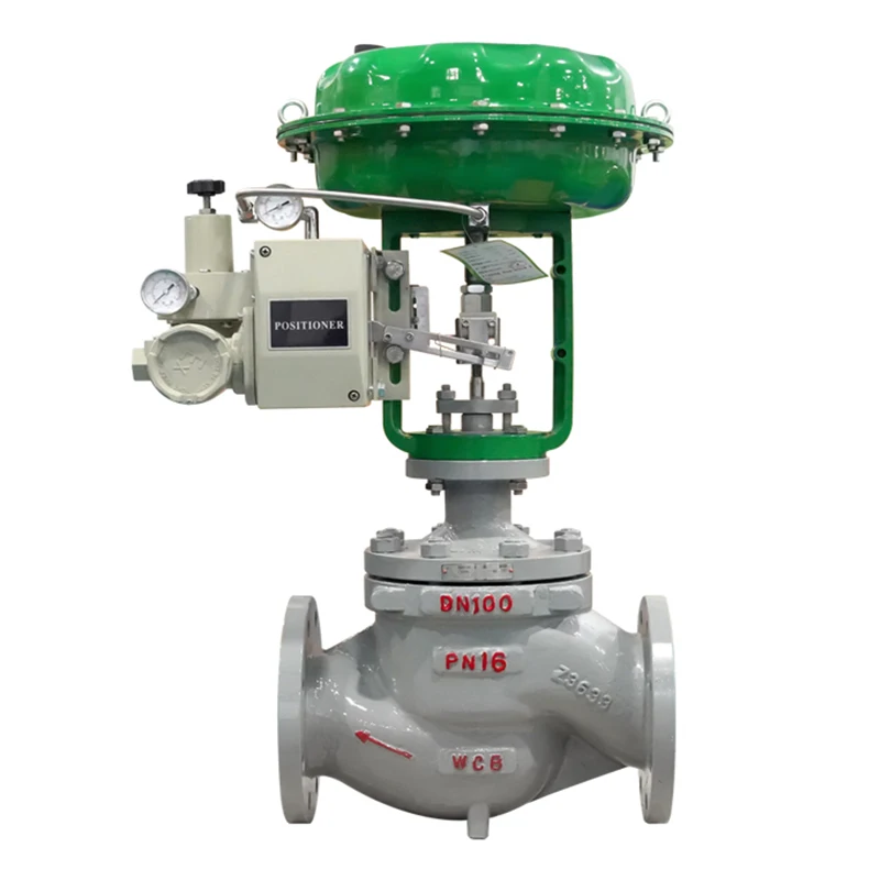 Cast Steel Flange Regulating 4-20ma Ytc-1000 Positioner Diaphragm Operated Modulating Valve Pneumatic Steam Control Valve