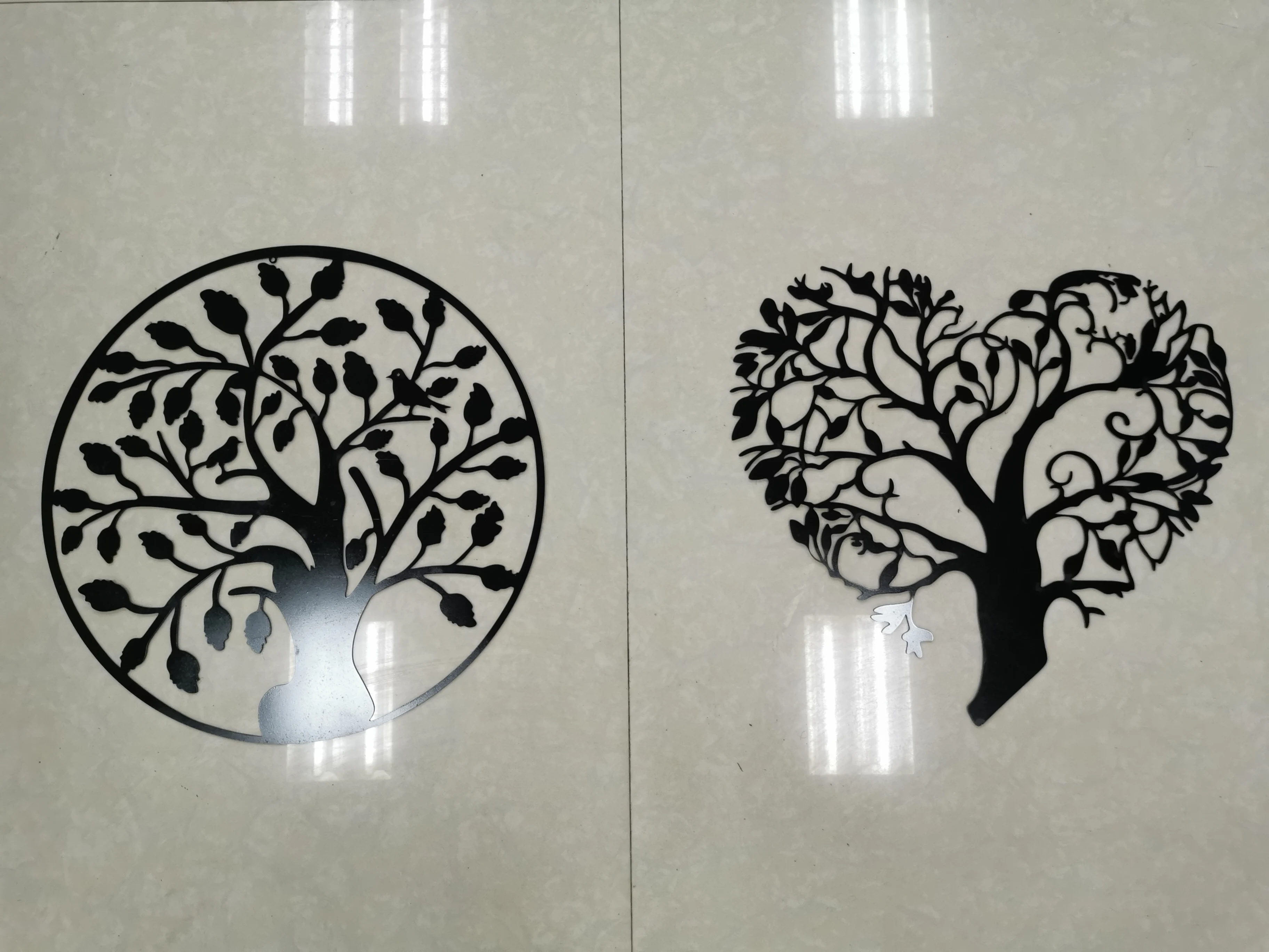 Neutral-color classic metal tree of life design metal tree art