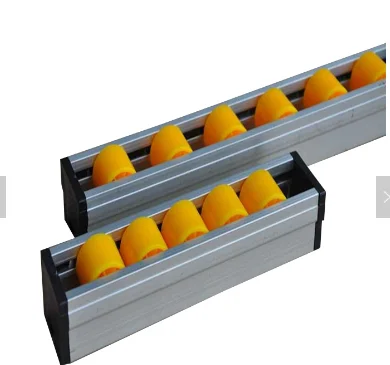 GF-1A-30 алюминиевый роликовая колея из алюминия с паллетными стеллажами 2000 фунтов лёгкий нейлоновый трос ролик выдвижной ящик полка для треков потока роликовый конвейер трек