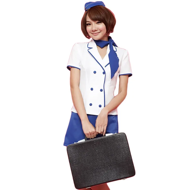 Female sexy flight attendant cos erotic underwear stewardess suit erotic uniform stewardess suit ladies role play suit