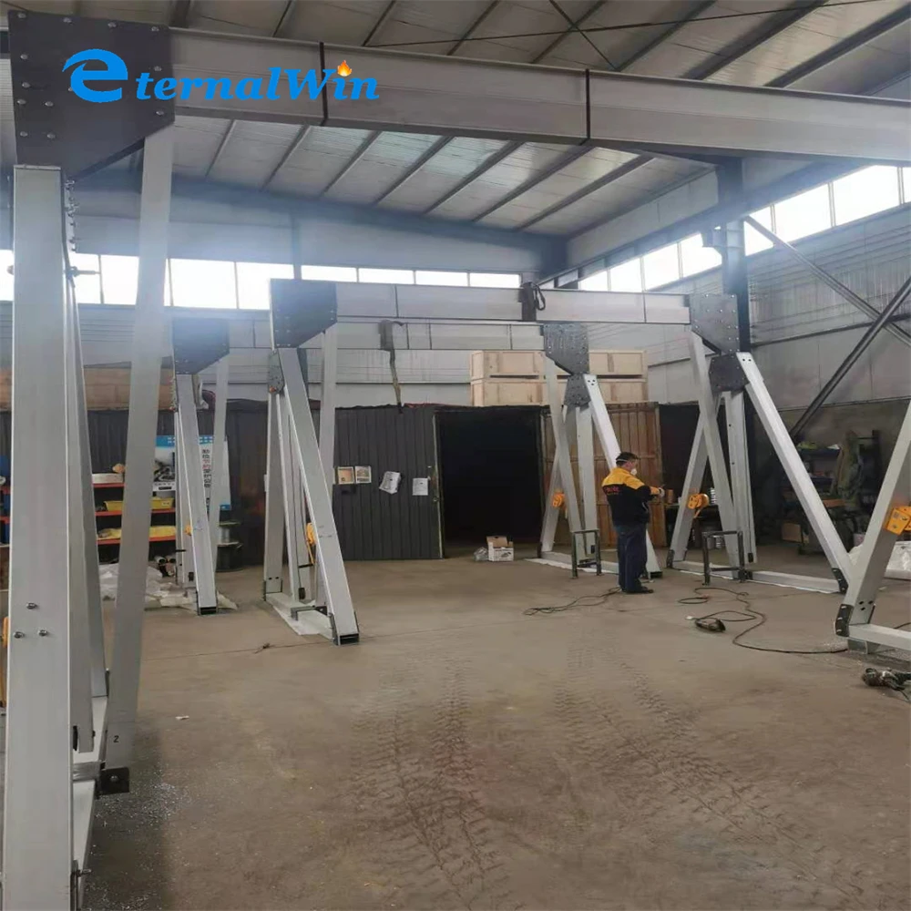 1t 2t 3t 5t aluminum light movable portable a frame gantry crane for sale