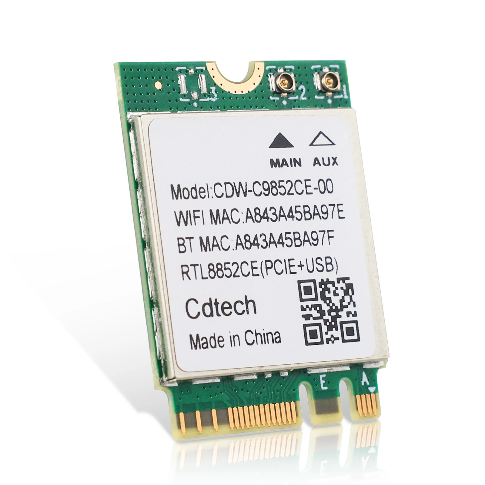 EDUP EP-RTL8852CE 2402Mbps WiFi 11ax BT5.3 Module High Performance PCI Express Network Card