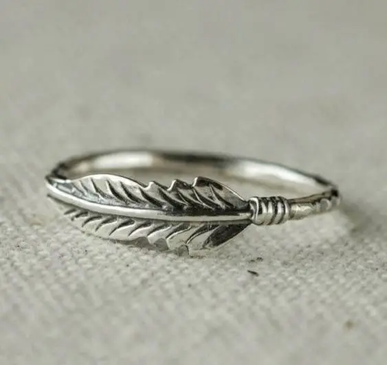 Vintage Silver Hollow Cactus Leaf Flower Crown Elephant Foxs Tiger Bird Animal Men Women Custom Charm Statement Rings