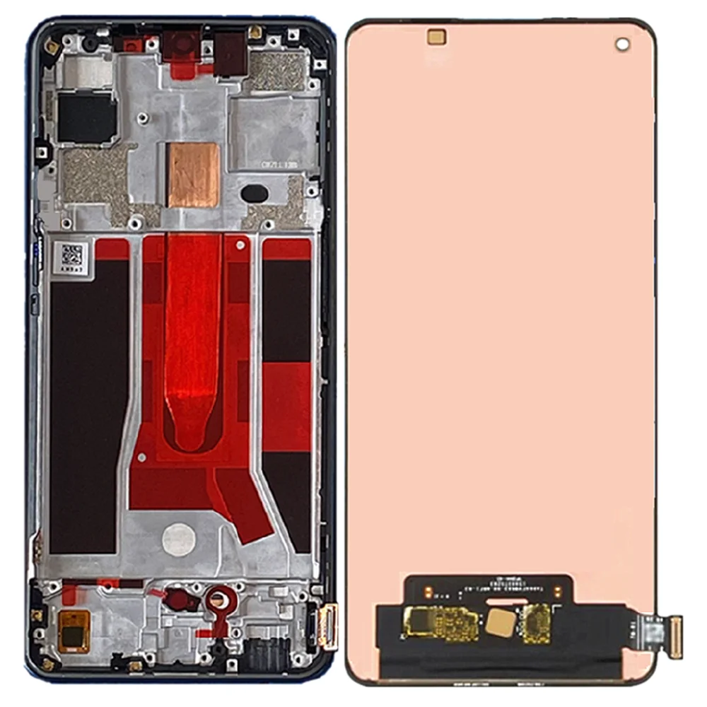 For OPPO Reno 3 5G PCHM30 LCD Display Touch Screen Digitizer Assembly For Reno 3 Pro 5G Screen With Frame PCRM00 PCRT00 CPH2009