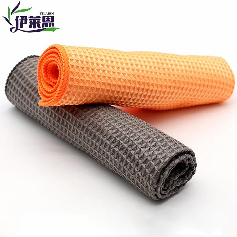 Microfiber Waffle Towel Reusable Absorbent Microfiber Cleaning Cloths, Lint Free Perfecr for Cleaning Stubborn Stains