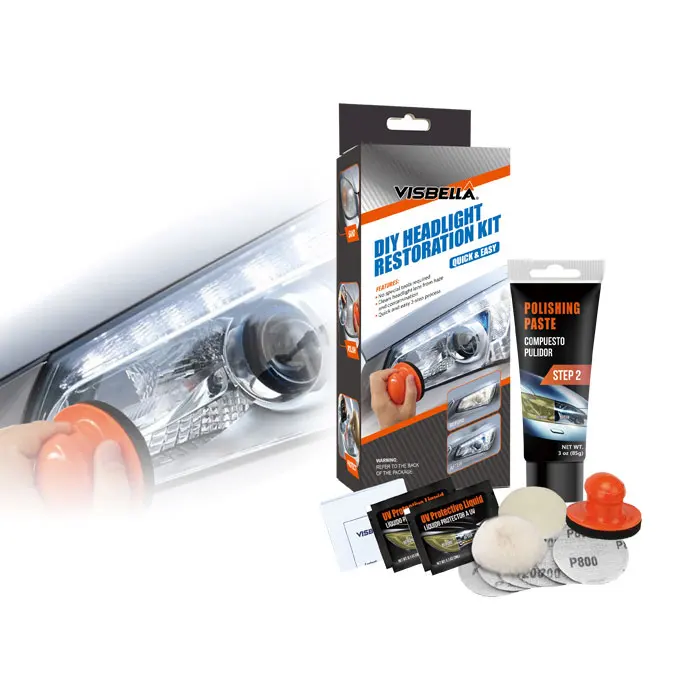 Visbella HG0086CR5P Heavy Duty Car Headlight Restoration Kit