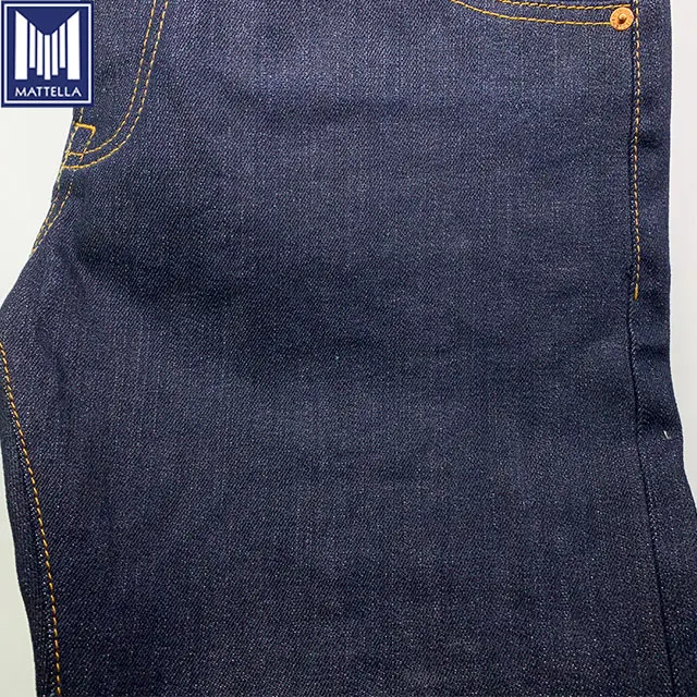 Super heavy projectile loom woven 16.5oz indigo Japanese denim selvedge fabric tela precio por metro for men jeans