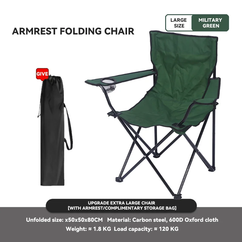 Custom Logo Printed Design Portable Backpack Outdoor Beach Fishing Hiking Chair Folding Foldable Camping Chair With Storage Bag