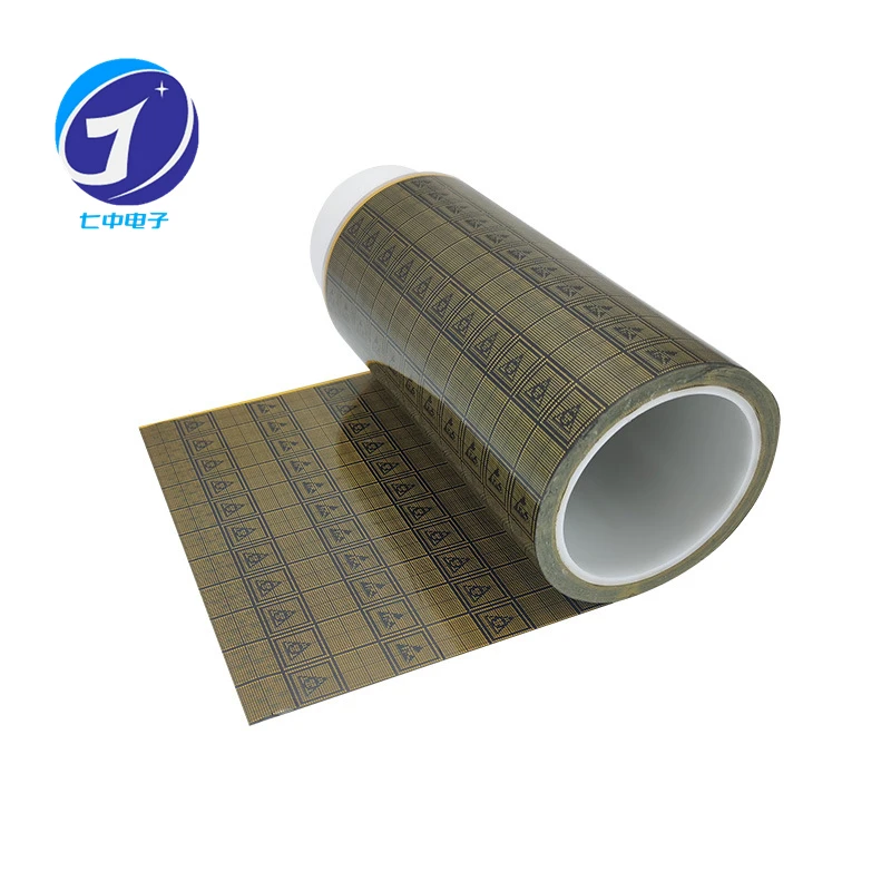 High Viscosity PET Film Self Adhesive Anti Static Low Static Safety Protection Yellow Black EMI Shield Conductive Grid ESD Tape
