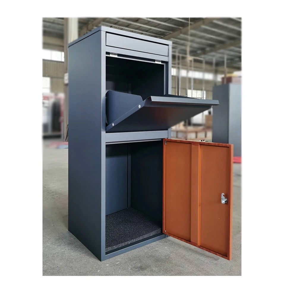 wall mounted  package delivery newspaper  express post drop box iron letter box mailbox outdoor metal parcel box