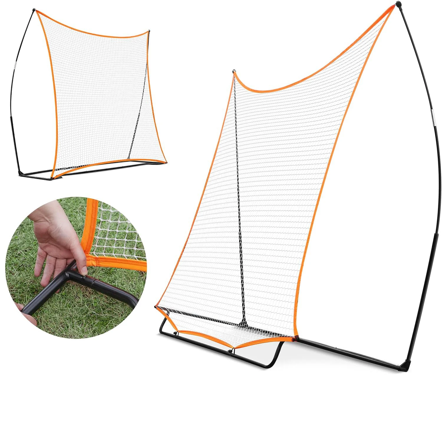 Высококачественная легко настраиваемая футбольная подбирающая переносная сетка для тренировок