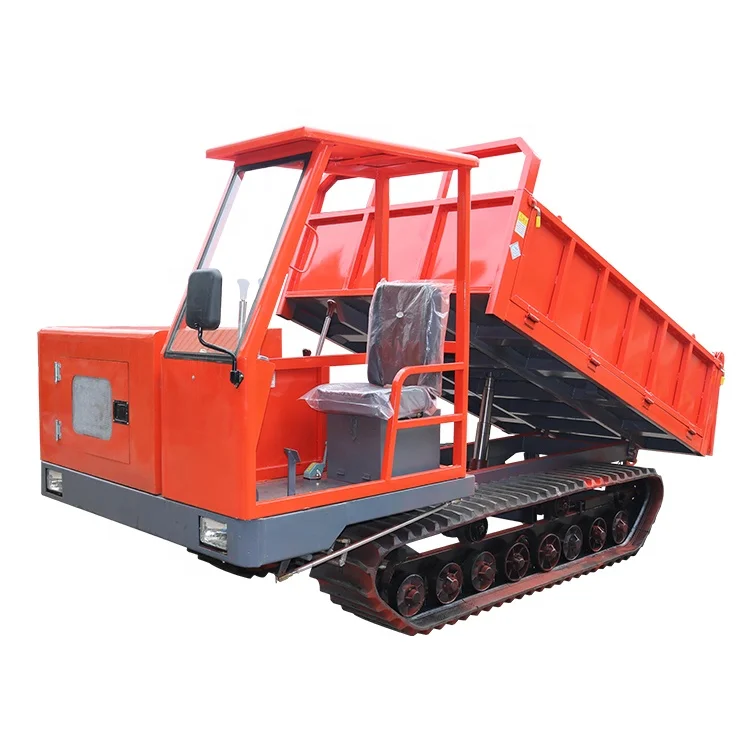 Hot sale agriculture crawler carrier transporter 8 tons dumper with log grapple for sale 3 tons