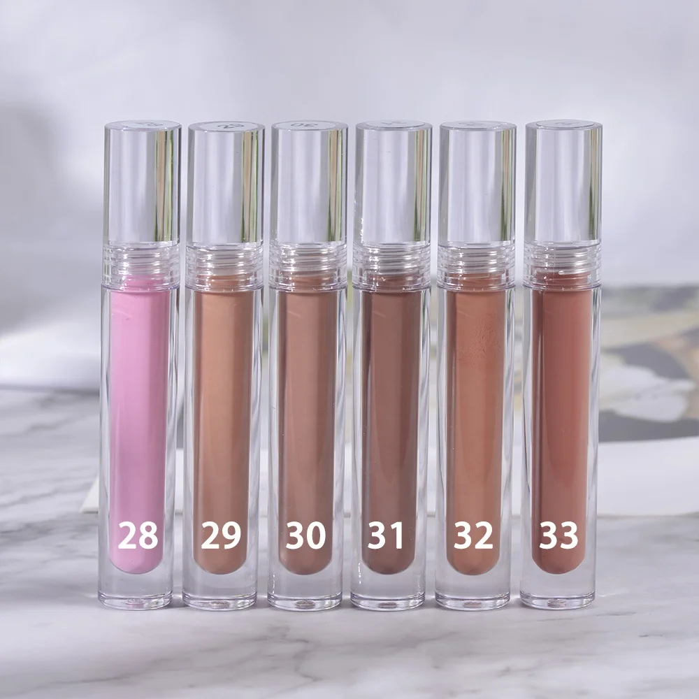 Moisturizing Lip Gloss Ready to Ship Clear Tube High Quality Waterproof Liquid Mineral Waterproof Label Lip Makeup Regular Size