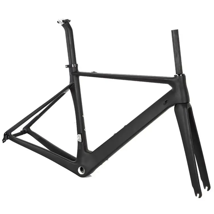Carbon fiber 700C disc brake road bicycle frame carbon fiber frame T800 front fork tube