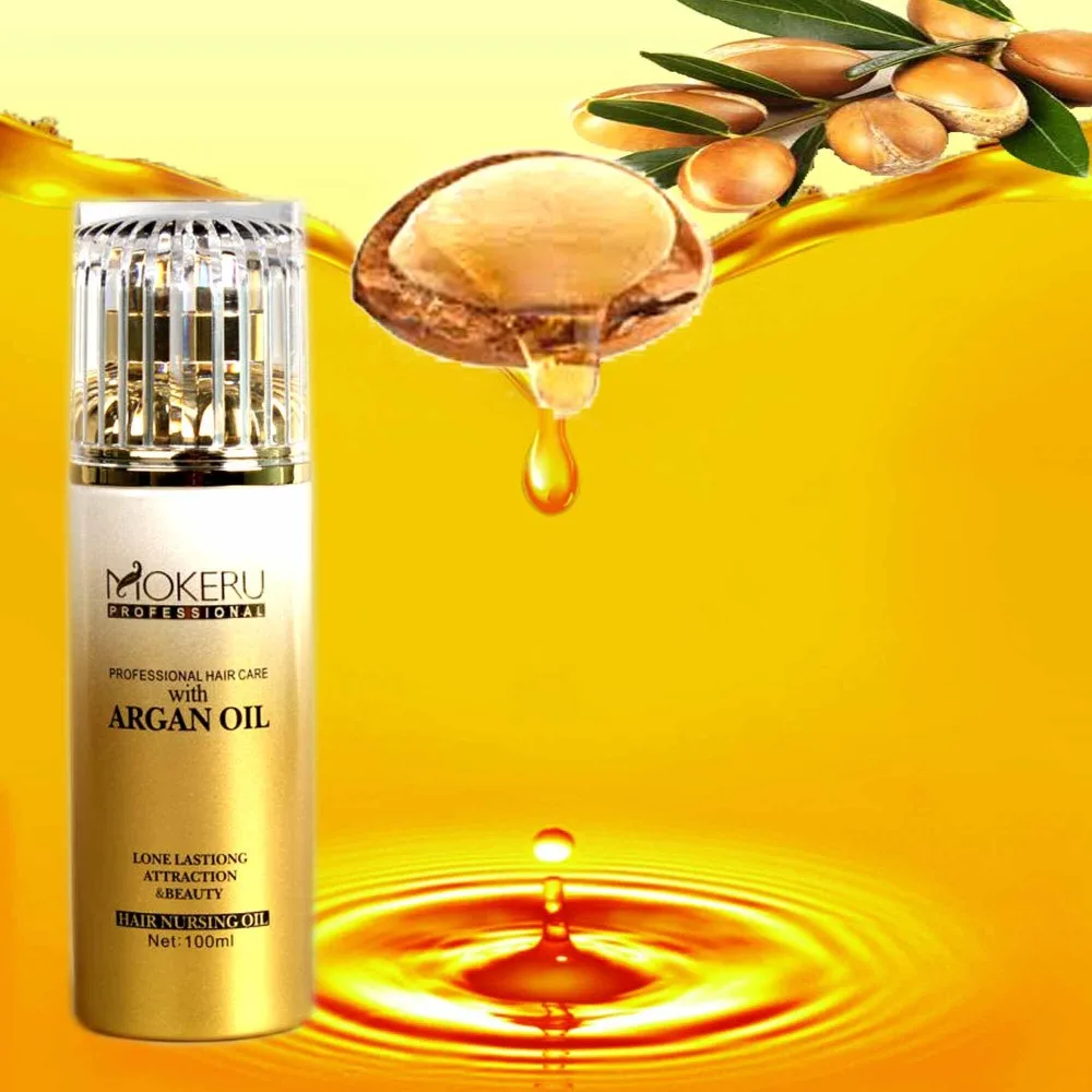 Argan oil 100% vitamin e cosmetic bio oil mokeru brand argan oil hair serum