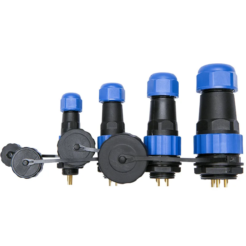 SP13 SD16 SD20 SD28 Waterproof IP68 Male Plug Female Socket Connector 2 3 4 5 6 7 9 Pin sp13 connector