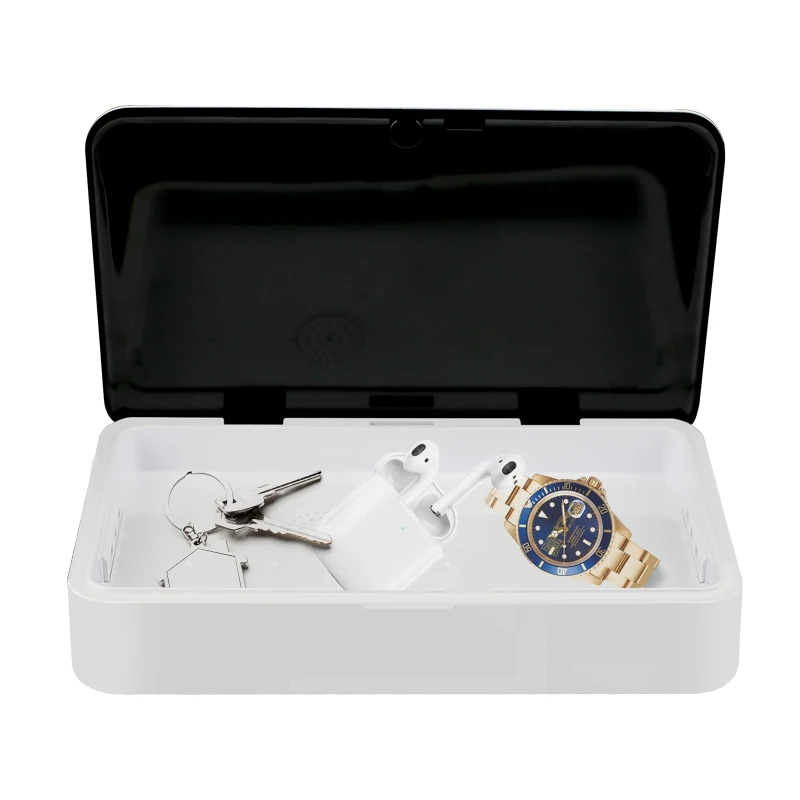 Портативное светодиодное Беспроводное зарядное устройство УФ Дезинфекция дезинфекция стерилизатор УФ-коробка с