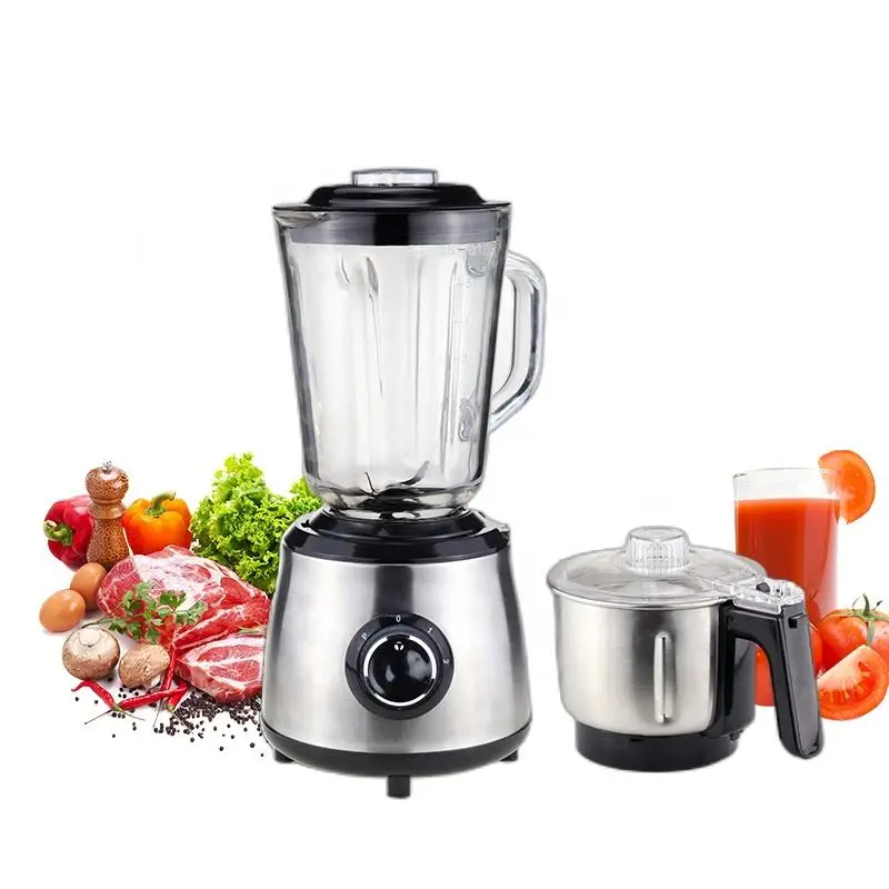 Heavy duty smoothie glass blender household portable mini blender 2 in 1 food juicer blender