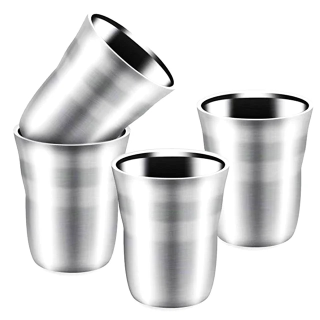 New Product Stainless Steel Double Wall Reusable Coffee Cup Espresso Tea Cup Mug