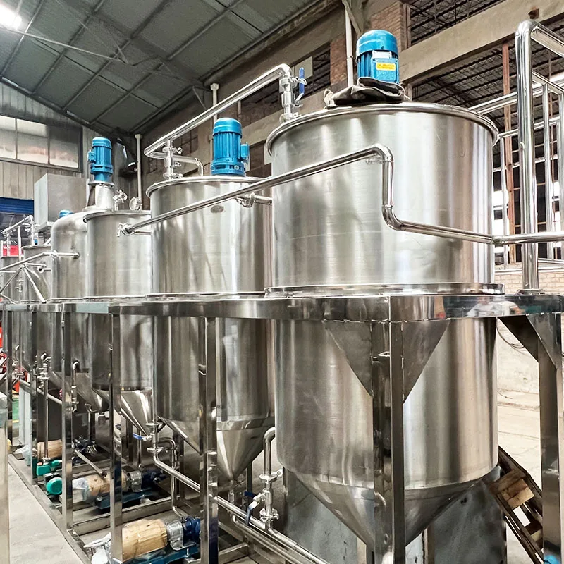 Crude oil Refinery machine cooking sunflower oil refining peanut oil refining machine