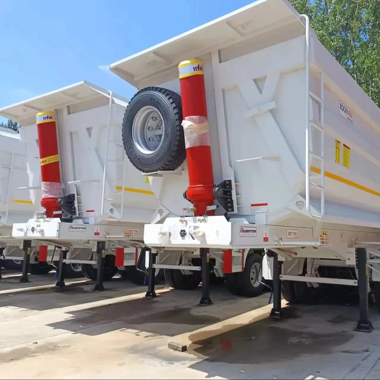 Китай howo sinotruk высококачественный гидравлический Опрокидываемый прицеп U-типа полуприцеп самосвал грузовой 3 оси