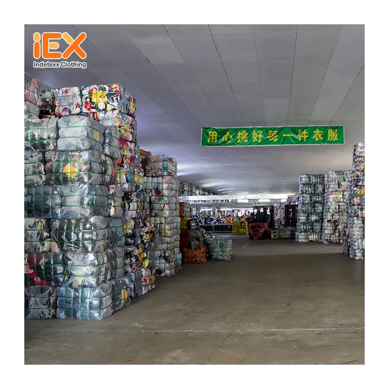 Indetexx Factory Price Best Codes Ukay Bundle Supplier 45kg Vip Code Wholesale Used Jeans In Bales