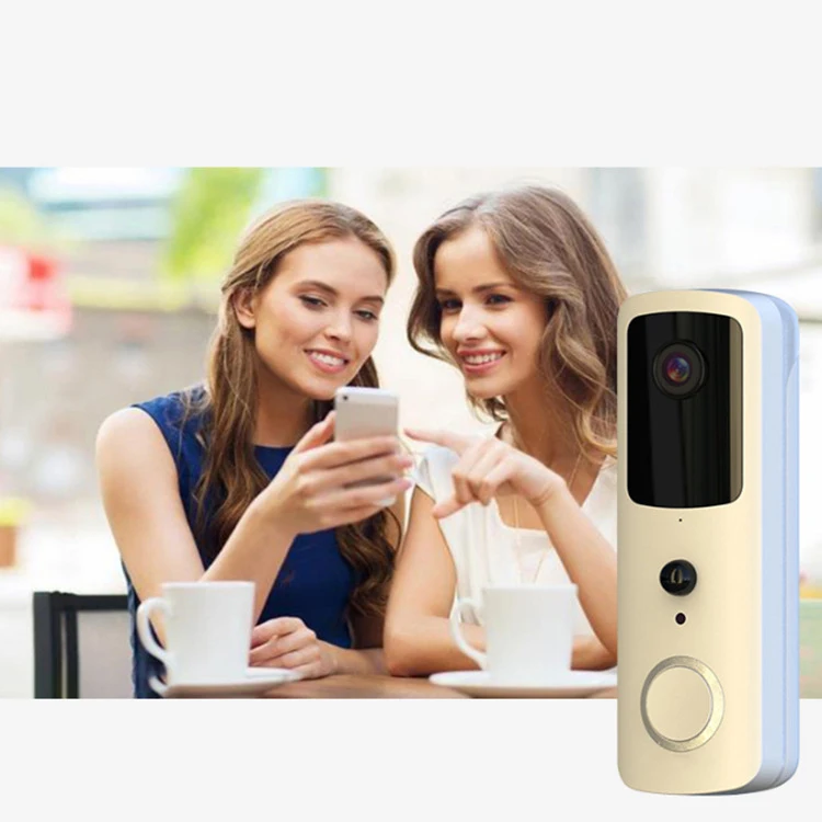 1080P HD APP Battery Powered Doorbell 720P Two Way Audio Wifi Wireless Video Camera With Real Time Voice