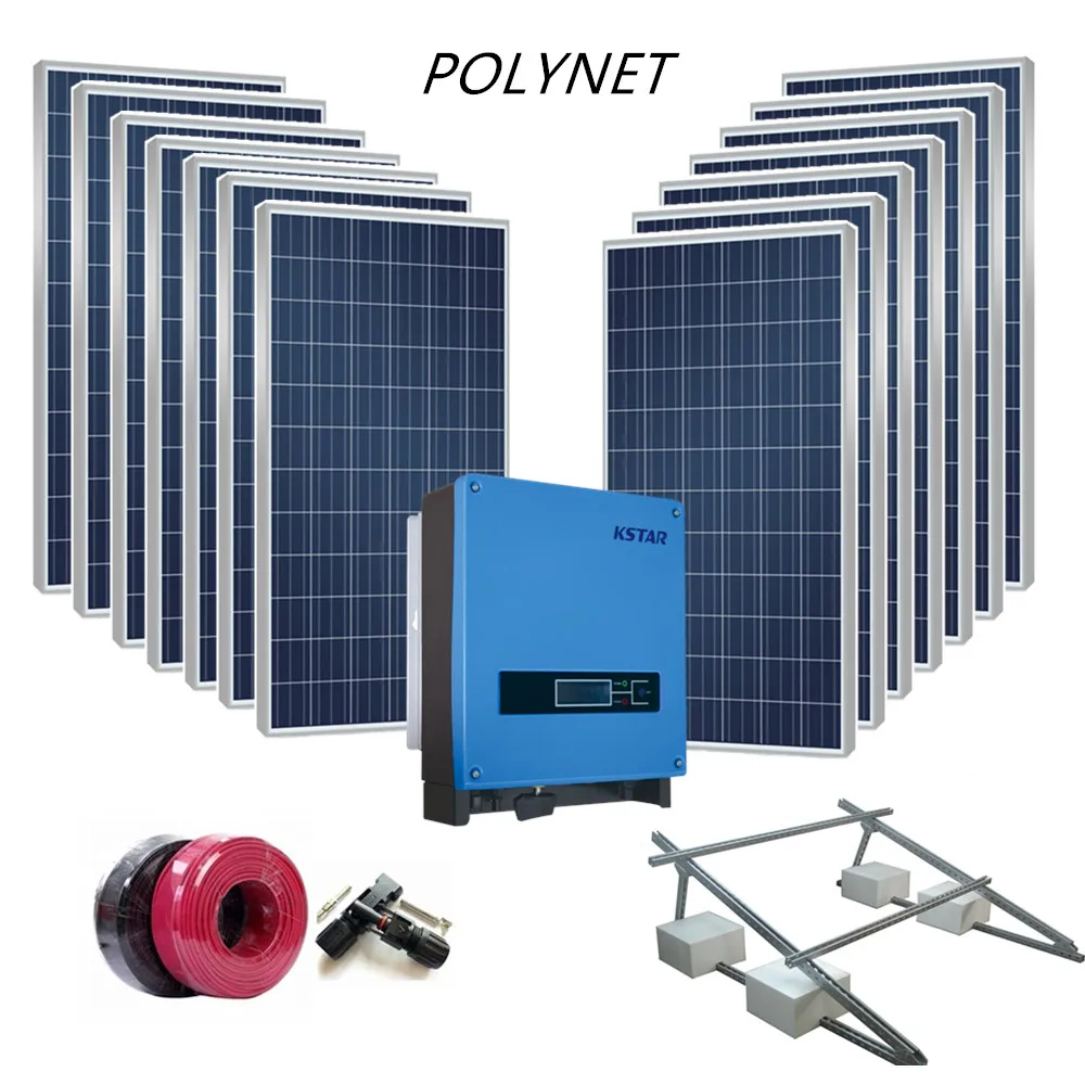 
Polynet 4kw on grid tie solar generator system 4000w solar power systems 